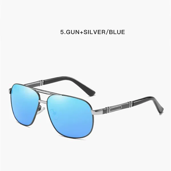 Óculos de sol polarizados masculino marca designer 60mm piloto aviação condução para masculino clout óculos uv400 gafas sol hombre288c