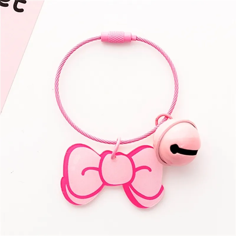 Chaîne mignonne pour filles et femmes, Kawaii, en forme de cœur et de fleurs, porte-clés pour sac cadeau, pendentif à breloques, accessoires de bijoux