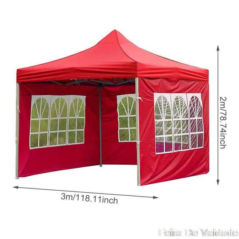 Four-corner Folding Tent Cloth Custom Waterproof Cloth Outdoor Camping Stall Tent Cloth Waterproof Only One Wall Y0706