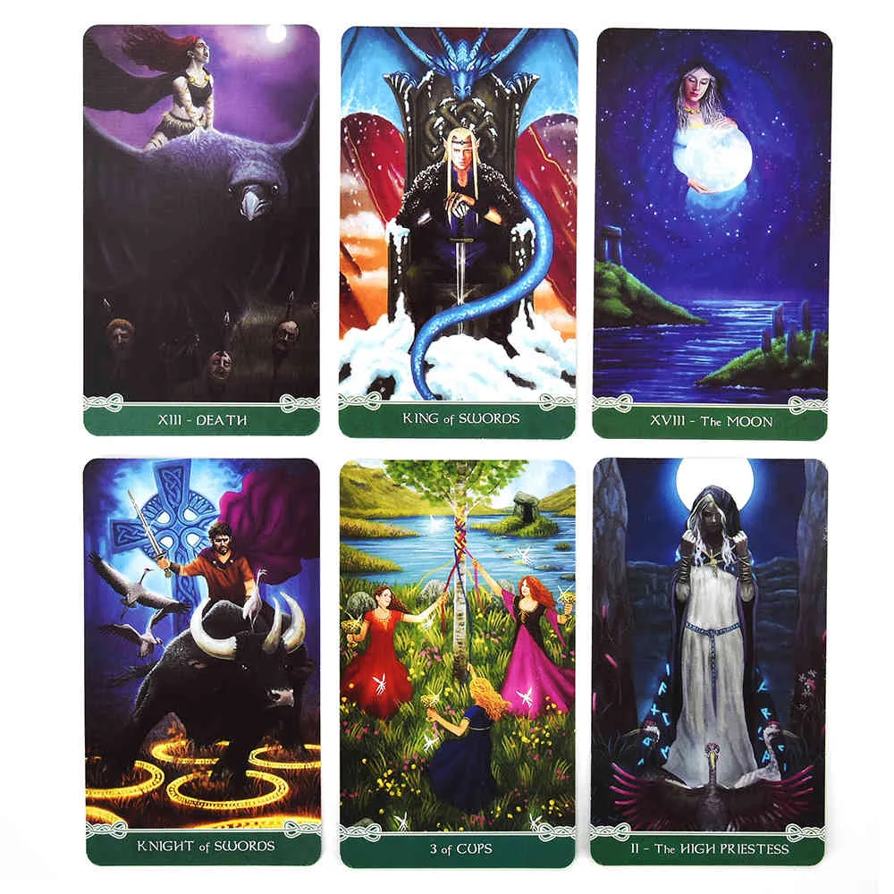 Universal Celtic Tarot 78 Cards Deck Floreana Nativo Juego con e Guidebook Board Divination Reading Love Moon Near me Beginners