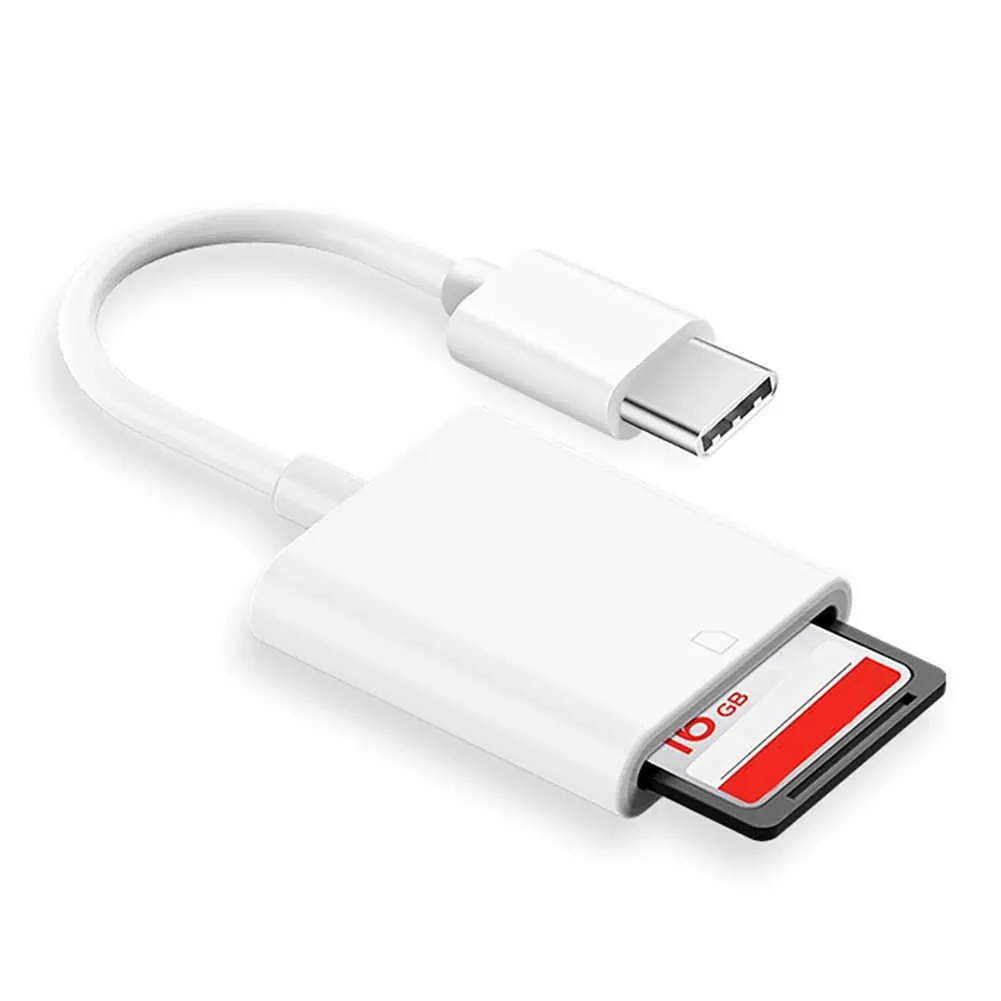 USB C SD -kortläsare USB Typ C -kortläsare till SD/TF USB C Memory Card Reader Adapter för MacBook Samsung Huawei Mobiltelefon