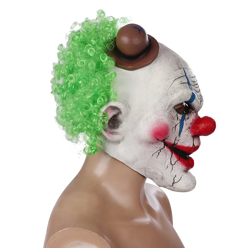 Halloween Kostüm Party Clown Maske Narr/Jolly Horror Gesichtsmasken Cosplay Maskerade für Erwachsene Männer Frauen Latex Maske