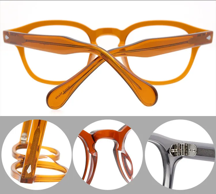 Merk Brillen Frames Bijziendheid Optische Bril Mode Lezen Brillen Frame Vintage Mannen Vrouwen Brilmonturen met Heldere Lens 46246c