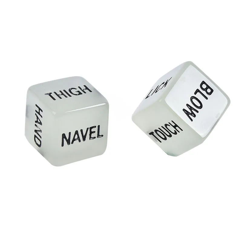 Funny Glow In Dark Love Dice Toys Adult Couple Lovers Games Aid Sex Party Toy Valentines Day Gift For Boyfriend Girlfriend262f