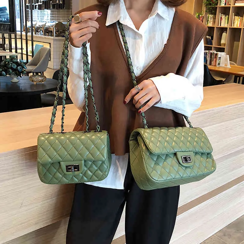 Women's Shoulder Bag Pu Leather Lingge Pattern Straddle Small Brand Designer Simplicity Girl's Purse Handbag Sac
