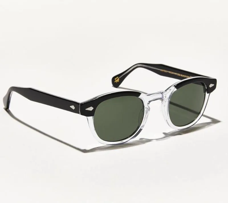 Top qualidade Johnny depp lemtosh estilo óculos de sol homens homens vintage redondo tonalidade oceano lente de sol com box199c original