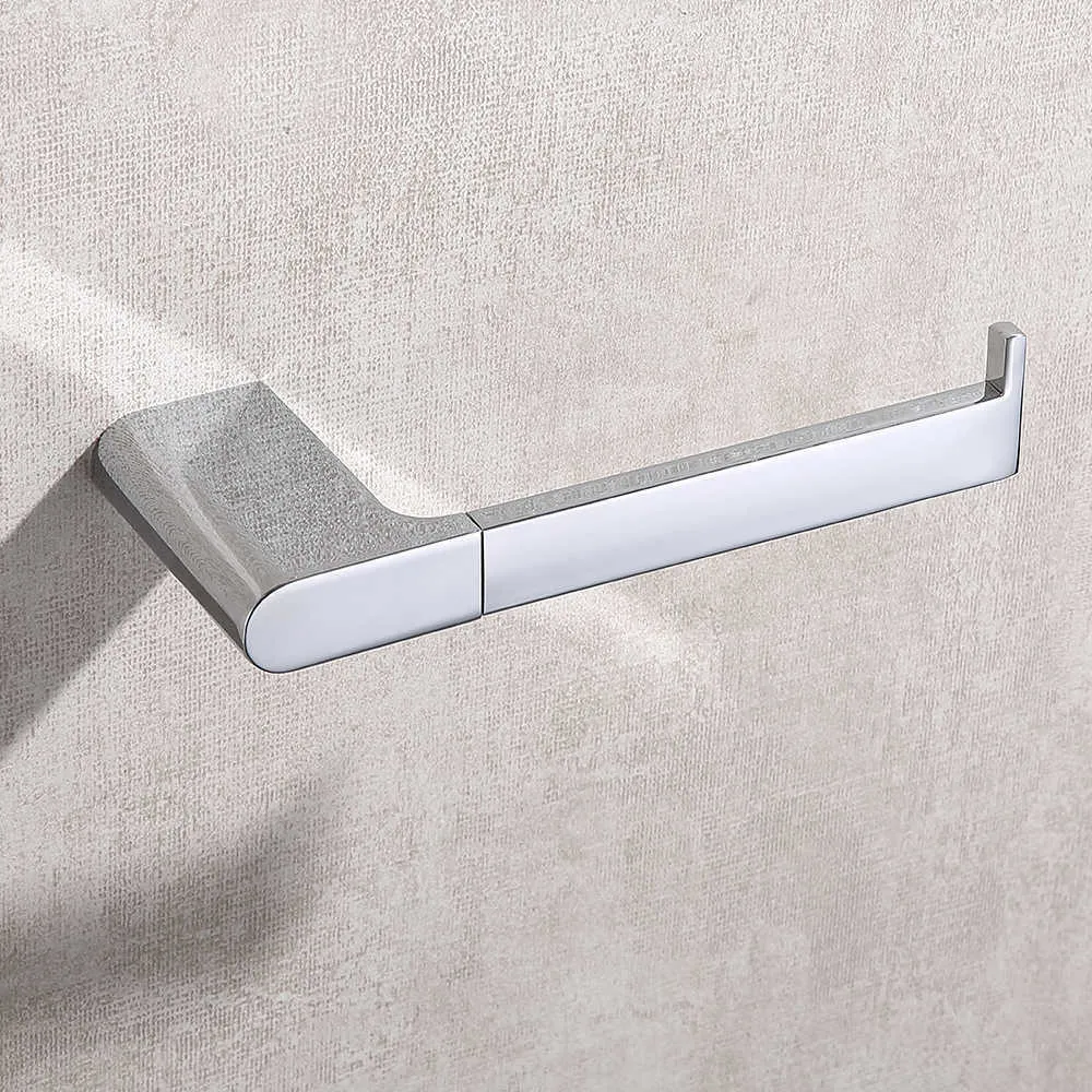 TAICUTE Porta carta igienica resistente Porta rotolo di carta igienica in acciaio inossidabile Montaggio a parete Accessori bagno WC 210720