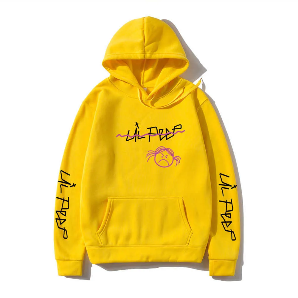 Lil Peep Hoodies Love lil.peep men Sweatshirts Hooded Pullover sweatershirts male/Women sudaderas cry baby Men Hoodie Streetwear Y0809