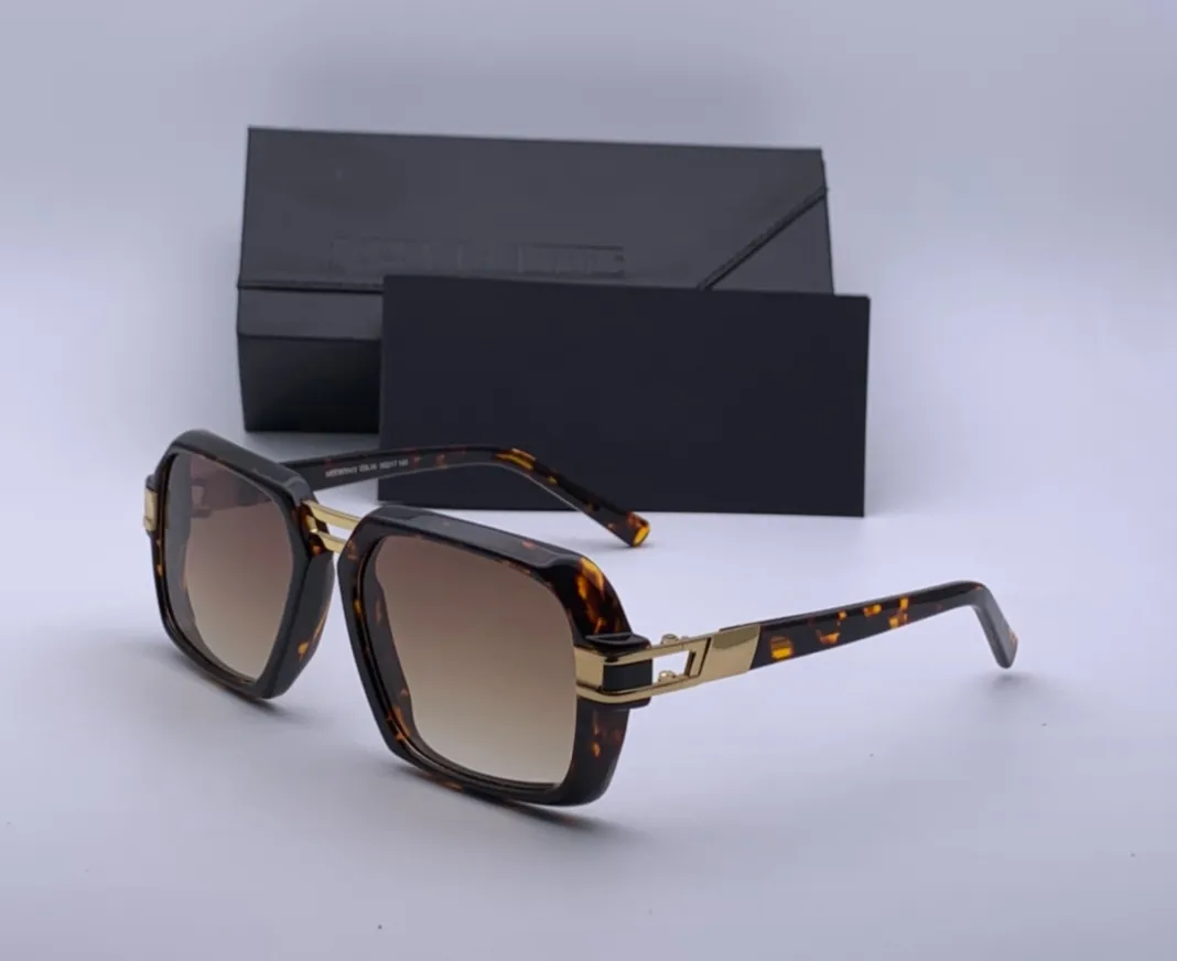 Legends 6004 óculos de armação de óculos vintage preto ouro piloto quadrado quadro óculos de sol da moda masculina quadros com box2866
