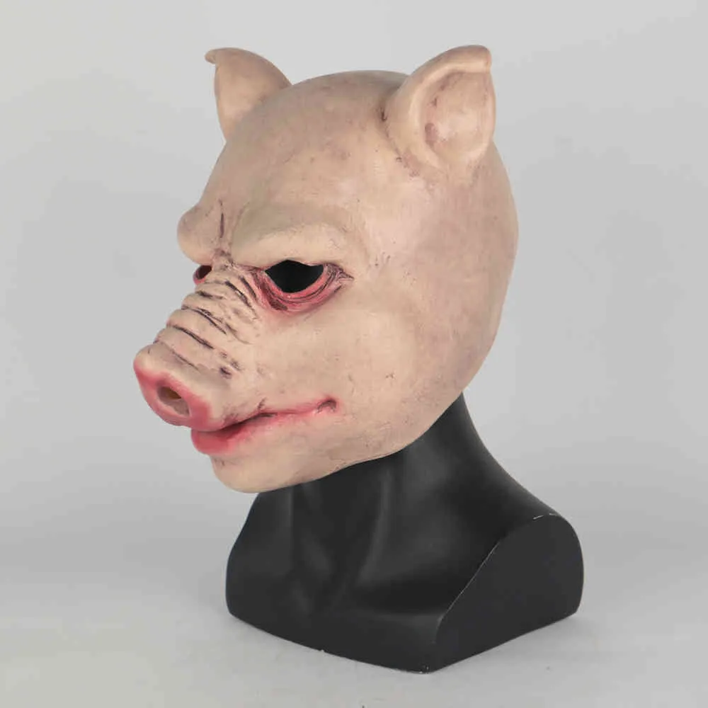 Durable Mask Funny Terror Masquerade Pig Masks Latex Halloween Party Accessory Props