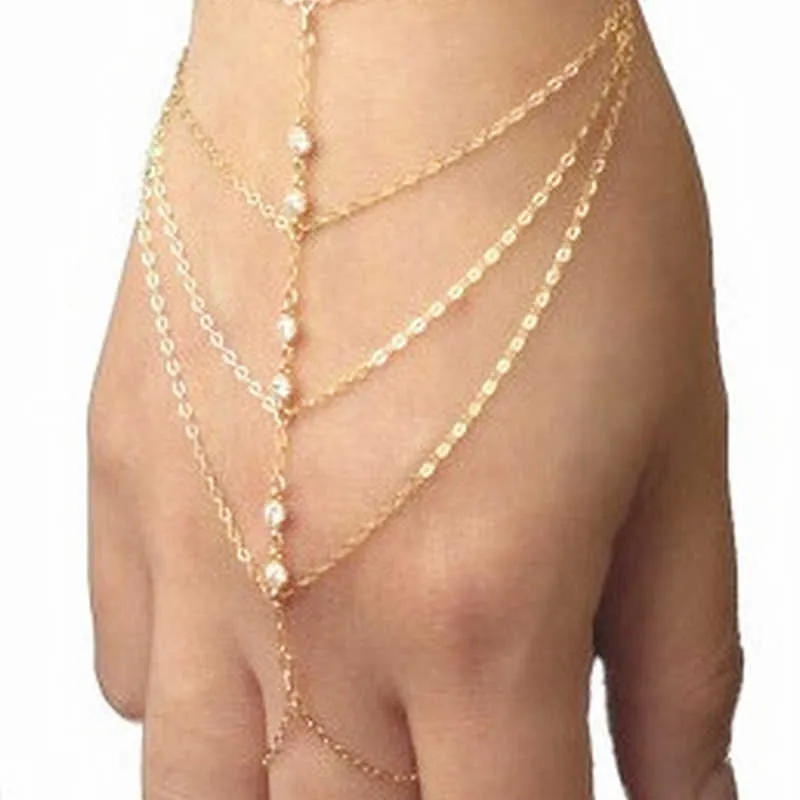Moda multi-camada de cristal bracelete para mulheres strass ouro cor pulseiras pulgles presente festa jóias por atacado g1026