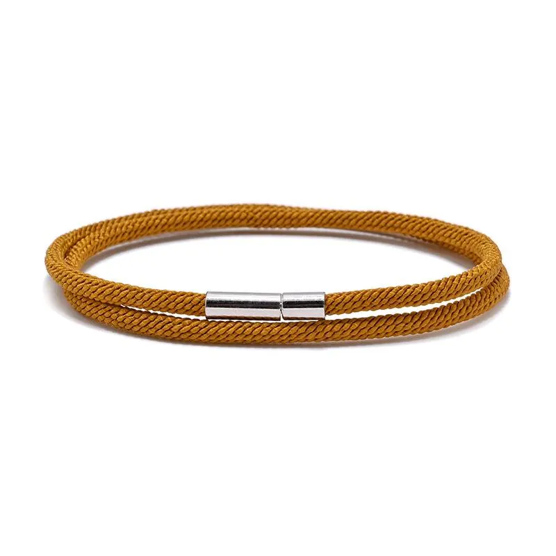 Lien chaîne minimaliste hommes bracelet coloré Milan corde Braslet noir rouge fil Braclet Yoga méditation bijoux cadeau pour petit ami2467