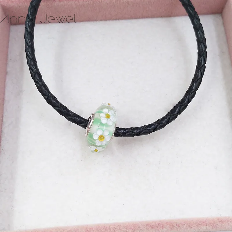 DIY Charm Bracelets ﾠ bijoux pandora murano entretoise pour la fabrication de bracelet bracelet fleurs Perle de verre pour femmes hommes cadeaux d'anniversaire fête de mariage 798798C00