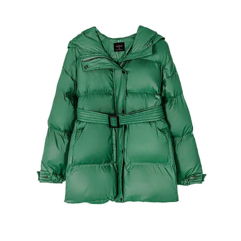 Toppies Winter-Pufferjacke mit Kapuze, Mantel für Damen, Parkas, Gürteljacke, übergroße Oberbekleidung, Damenbekleidung 211011