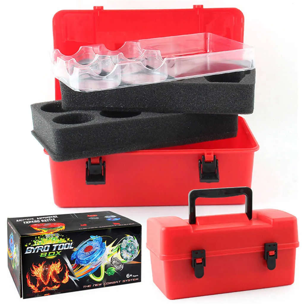 1 st bärbar beyblade lagringsbärande case box arrangör för beyblade burst gyro launcher pojkar barn leksak förvaring fodral