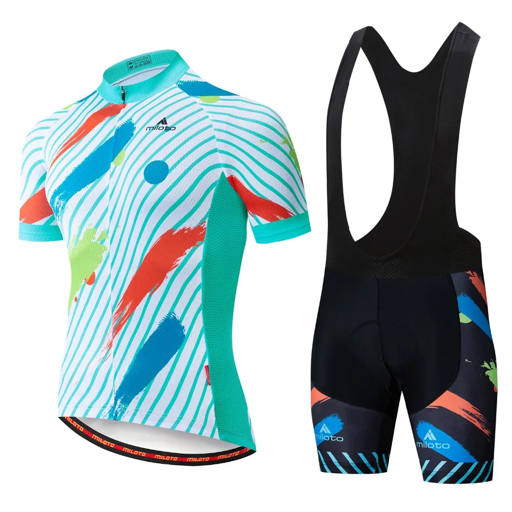 2022 Letnia Jersey set oddychające zespoły wyścigowe zestawy rowerowe sportowe mens krótkie ubrania rowerowe M087230K