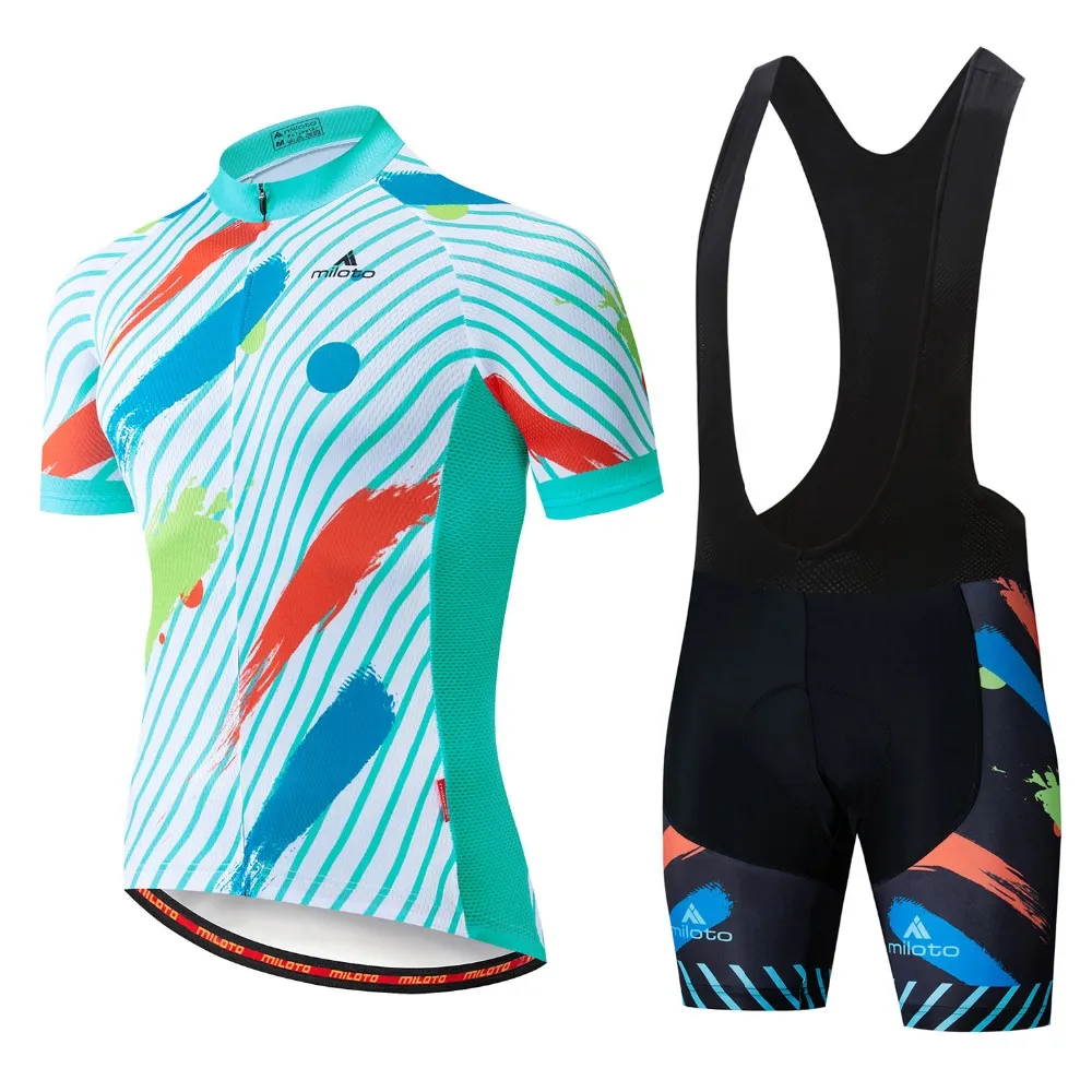 Maillot de cyclisme pour hommes, ensemble respirant, de course en équipe, de Sport, kits de vélo, vêtements de vélo courts, M087230K, été 2022