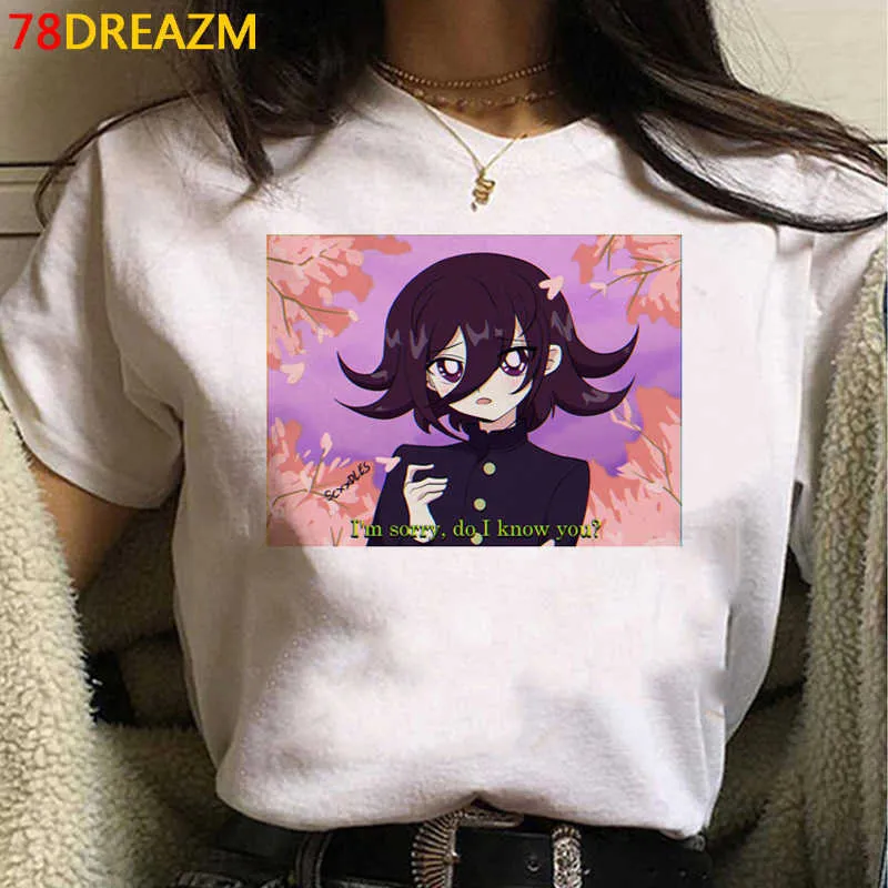 Ouma Kokichi Danganronpa V3 vestiti t-shirt uomo casual estetica tumblr harajuku kawaii ulzzang maglietta estate top harajuku X0621