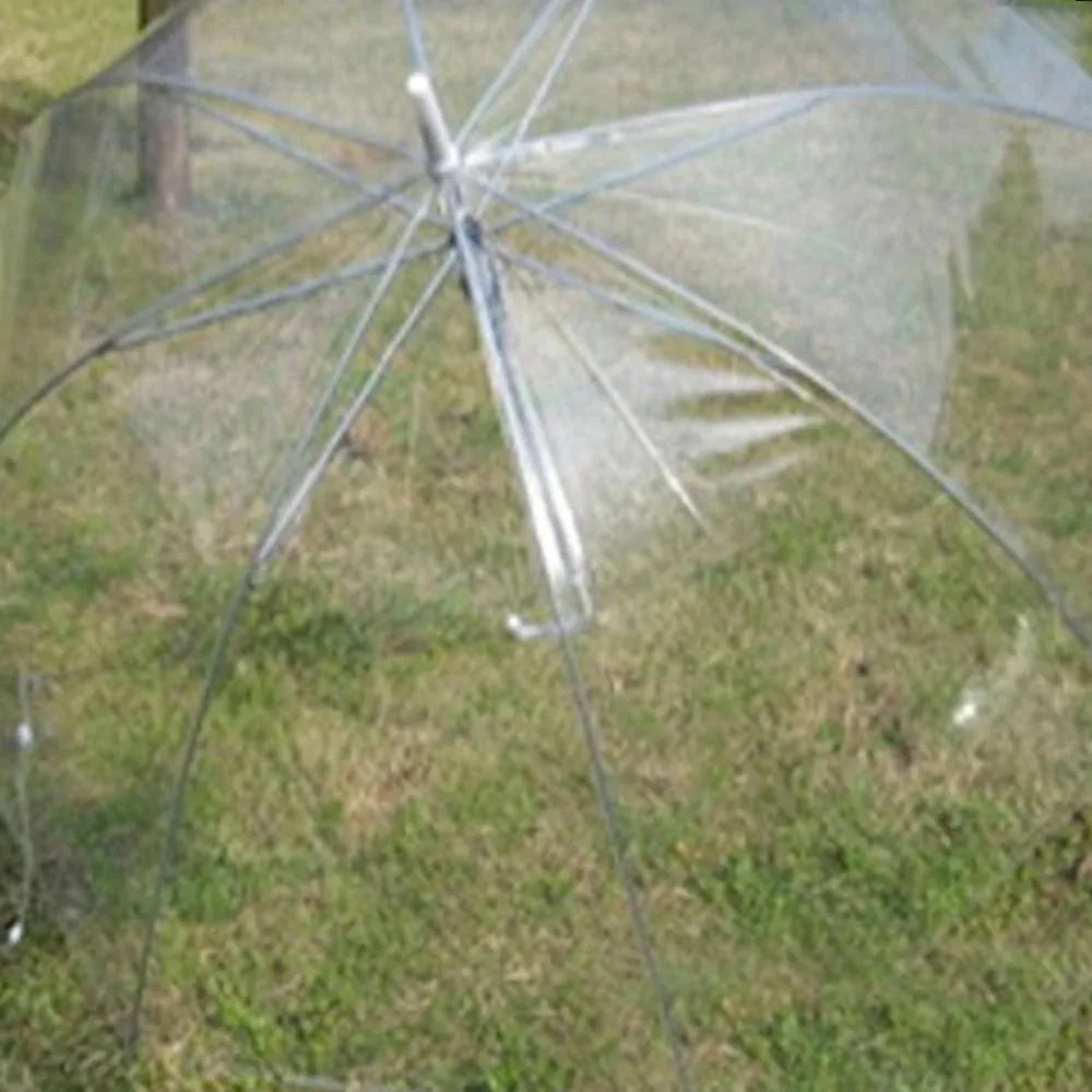 Kreativer transparenter Regenschirm mit langem Griff, gerader Stock, Regen-Sonnenschirme, Hochzeit, Tanz, Prinzessin, Griff, Regenschirm 210320