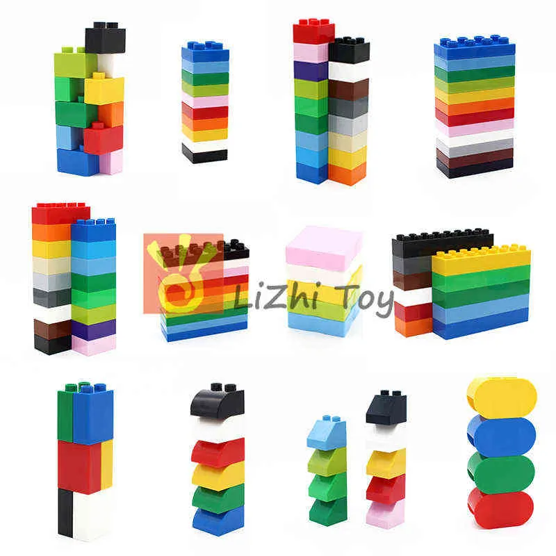 MOC blocs de construction de grande taille briques assemblés accessoires pièce en vrac blocs de construction compatibles gros jouets Y1130