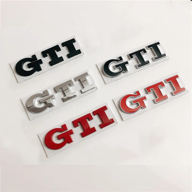Auto 3d Metall -Aufkleber Aufkleber für VW Polo Golf GTI 2 3 4 5 6 7 MK3 MK4 MK5 MK6 MK7 Auto Trunk Grill Abzeichen Emblem Aufkleber2250047
