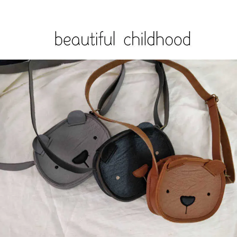 EnkeliBB Toddler Lovely Animal Bag Mignon Ours Lapin Ours Sac À Bandoulière Bébé Fille Enfants Tous Les Accessoires 211023