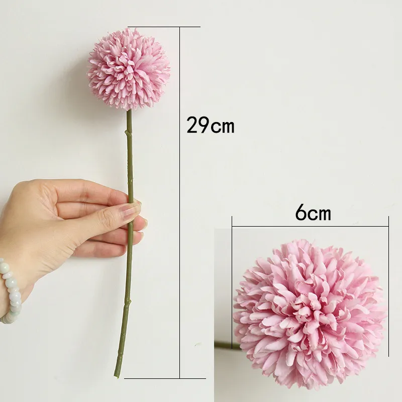 人工花のブーケシルクタンドリオンフラワーボール偽の花Diy Home Widding Decoration Valentines Day Gifts DD4168698