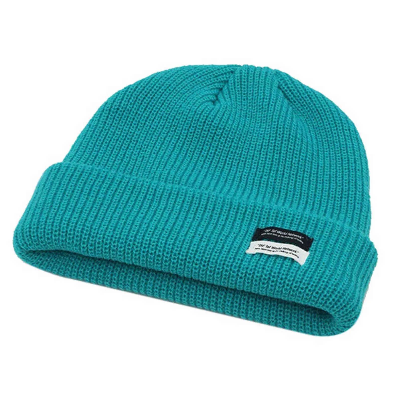 Automne Hiver Men039s Côtelé Tricot Crâne Casquette Femmes Bonnet Cuff Chapeau avec Étiquette Toque Gris Foncé Orange Blanc Noir Bleu Vert Rose Y5054951