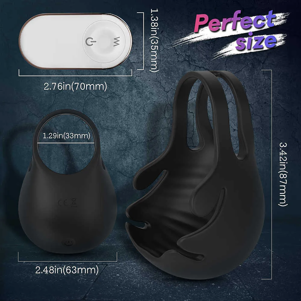 VIBRATORE TESTOLO UOMINO MASSAGER ANELLO DIDDO PATENZA DELLA CINTURA WIRELESS MASSEGGIA PROSTATE MASCHIE 210623538836