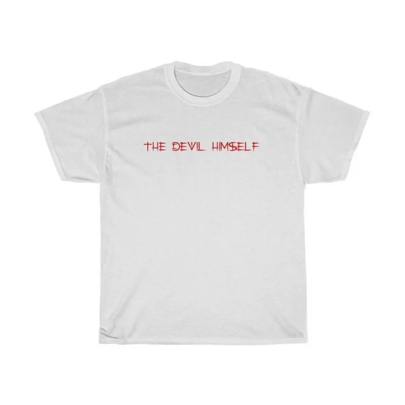 Gothic T Shirt Aesthetic The Devil Himself Tumblr Streetwear Punk Emo Cotton Short Sleeve Grunge Clothes Egirl Fashion Goth Tee 210518