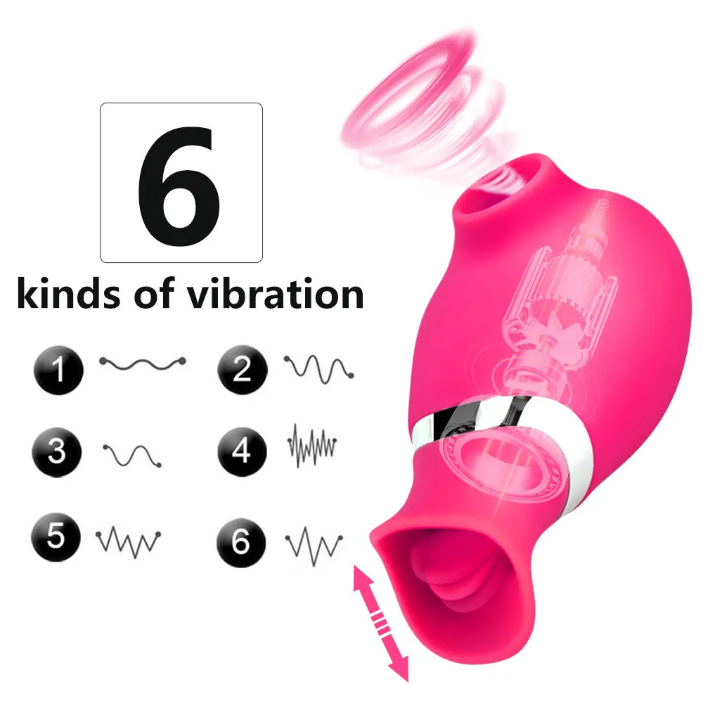 yutong Sucking Vibrator nature Toy for Women Nipple Sucker Female Clitoris Stimulator Licking Tongue Adults Toys Shop