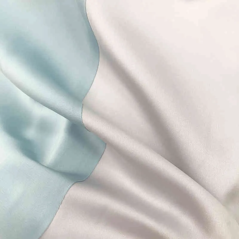 女性のスカート2色パッチワークロングスカートのための夏の絹のスリム女性ファッションの薄い底210524