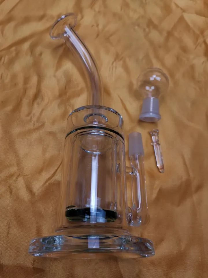 Bongs Tornado Perc Hookahs LifeBuoy Base Cyclone Percolator Bong Fristed Disc Sm​​oking Water Pipes Tobacco Oil Dab Rig