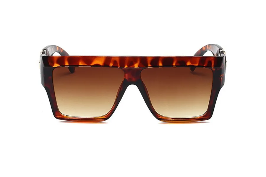 Designer de luxo quadrado óculos de sol das mulheres dos homens do vintage tons condução polarizada óculos de sol masculino moda metal prancha eyewear231z