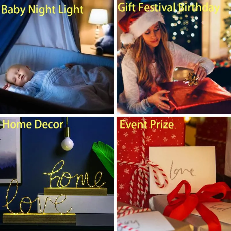 Lumières nocturnes pas de vie de jeu LED LED pour les enfants Décor de chambre à coucher Nightlight Birthday Gift Giftside Table 3D lampe anime242w