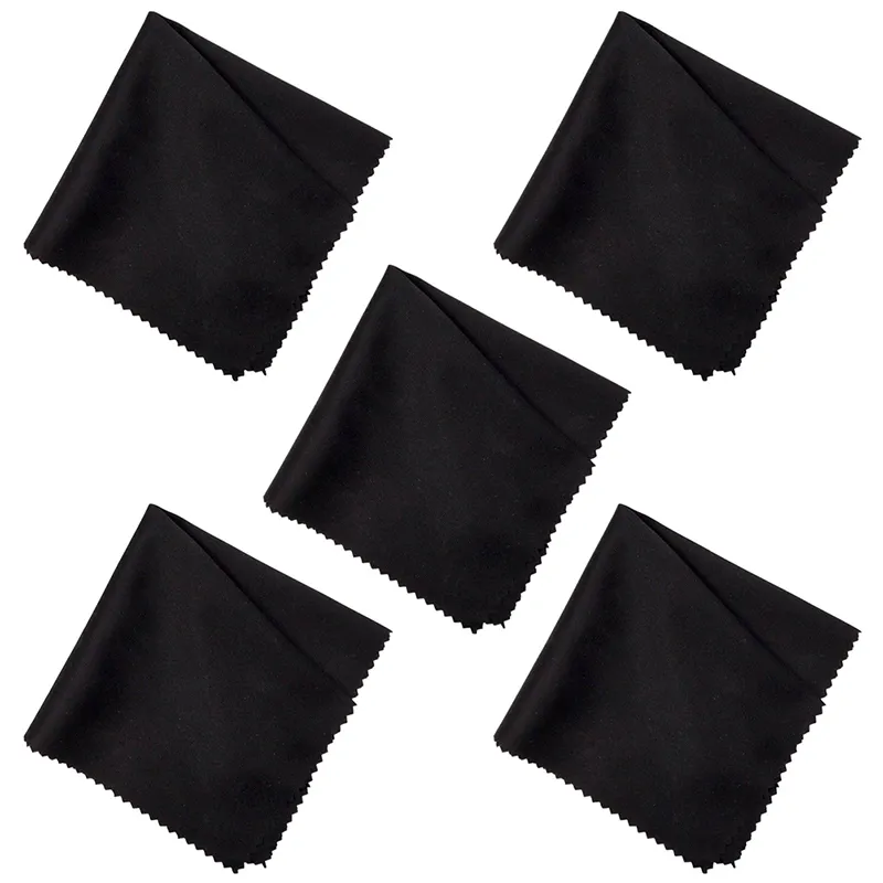 10 stks Black Bril Doek Microfiber Cleaner Reinigingsbril Lens Kleding Eyewear Accessoires