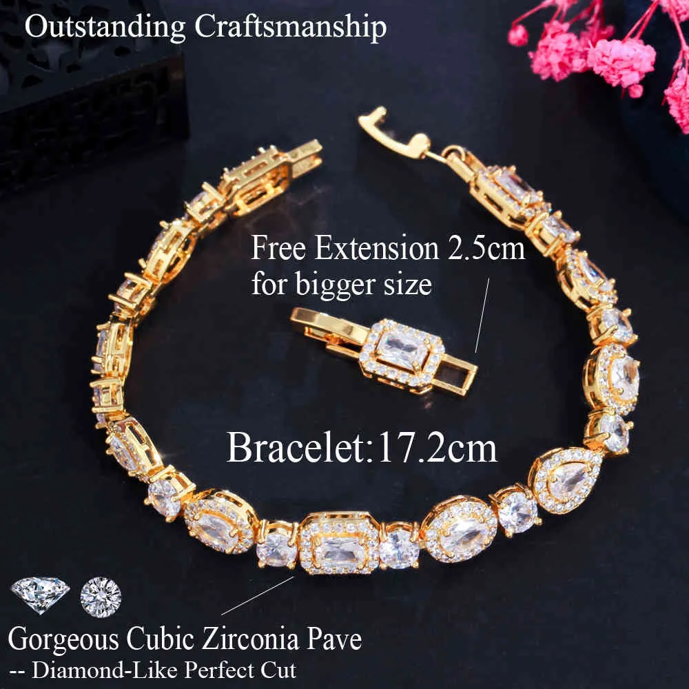 Cwwzircons Роскошный квадратный круглый африканский кубический цирконий свадебный браслет для женщин бразильский золотой ювелирные изделия CB268