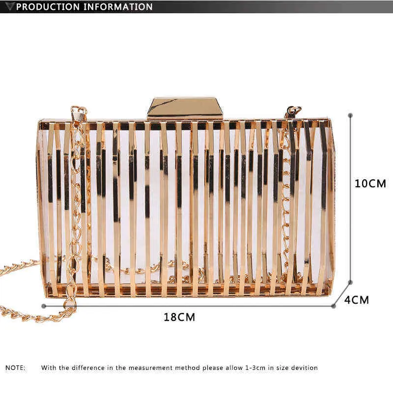 Shopping Bags Women Metal Shoulder Bag Gold Mini Lady Small Wedding Shiny Handbag Bride Chain Evening Crossbody Clutch Designer Luxury Sac 220303