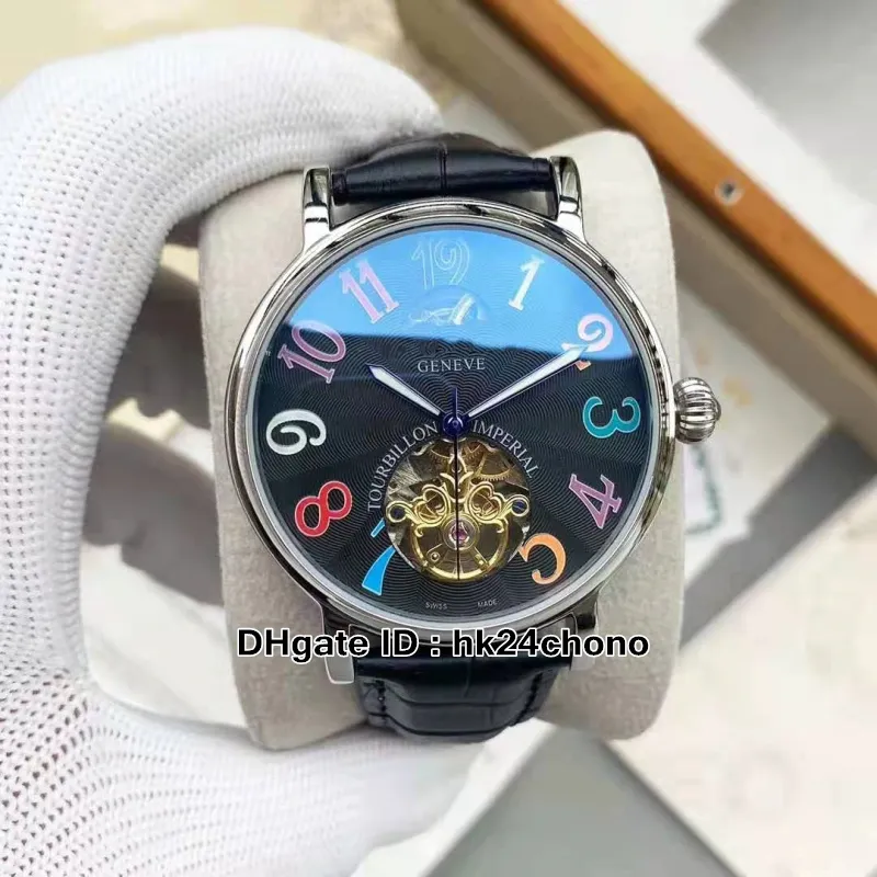 2021 RONDE 7002 T Col Drm D Tourbillon Automatyczne męskie zegarek 42 mm White Dial stal stalowy Pasek Pasek Mody GENTS 2742