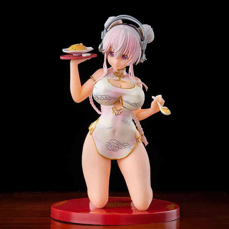Serie di ristoranti di figura Anmie da 18 cm Super China Dress Ver.Figura anime sexy Super O vestito mandarino PVC Action Figure Toys H11249343060