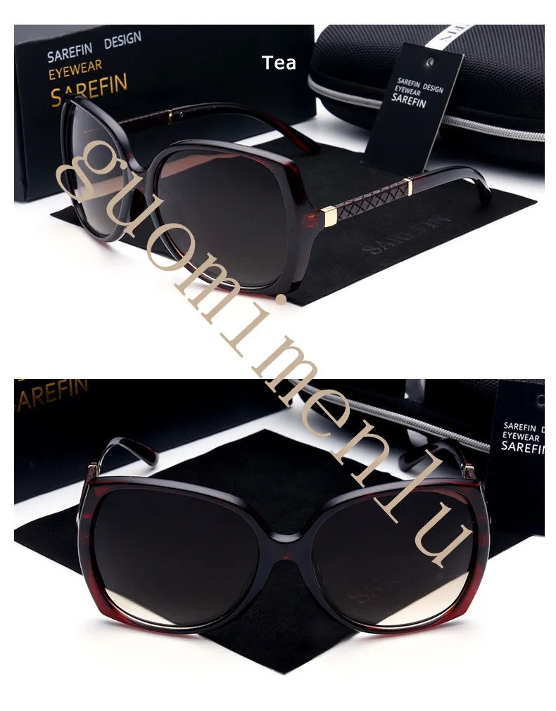Högkvalitativ modevintage UV400 Kvinnor Brand Designer Womens Solglasögon Ladies Sun Glasses With Cases and Box 306T