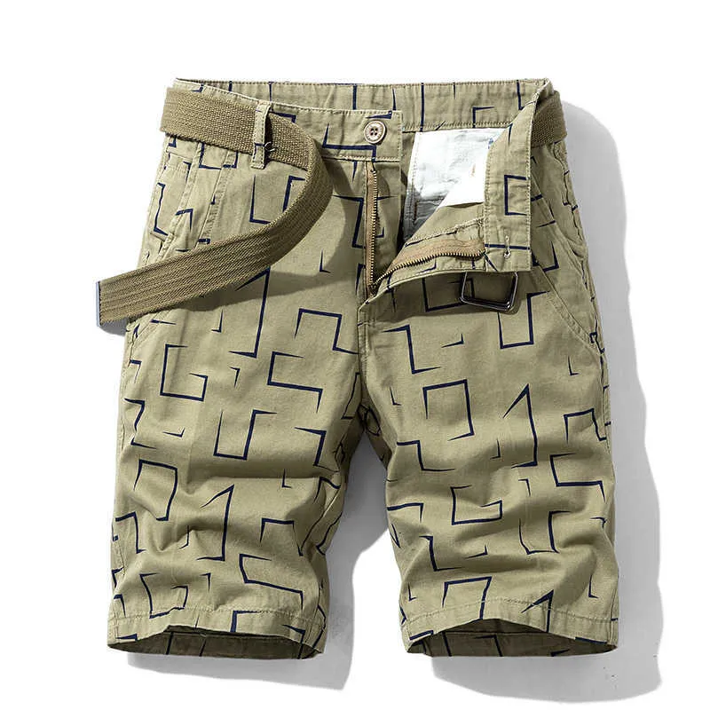 LBL été hommes Camo Cargo Shorts coton militaire Camouflage mâle Joggers hommes marque vêtements pantalon corto court homme 210806