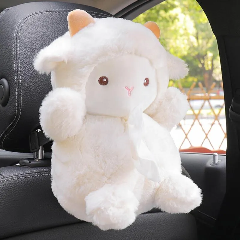 Tissue Boxes & Napkins Car Box Plush Doll Piggy Sheep Napkin Paper Holder Styling Portable Case Home271x