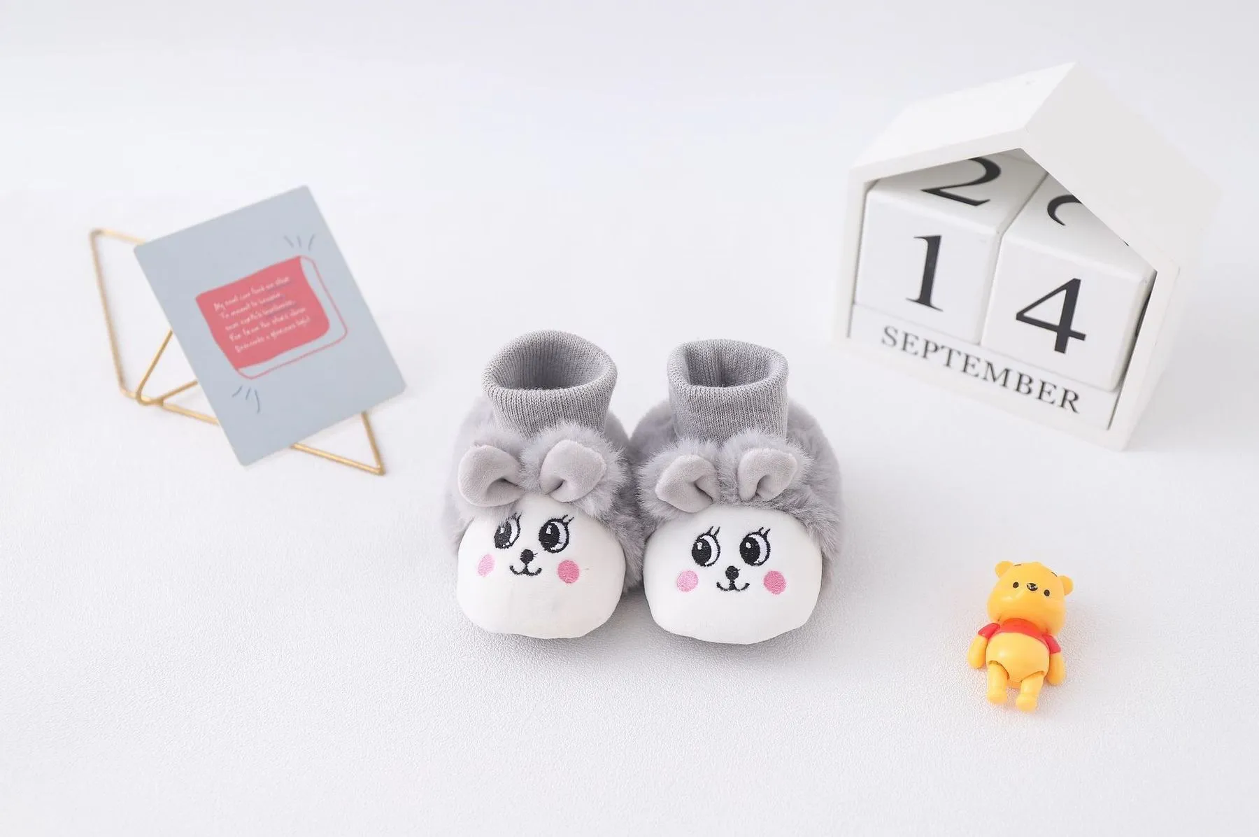 wholesale 01 years old baby indoor antiskid winter plush hand knitting shoes