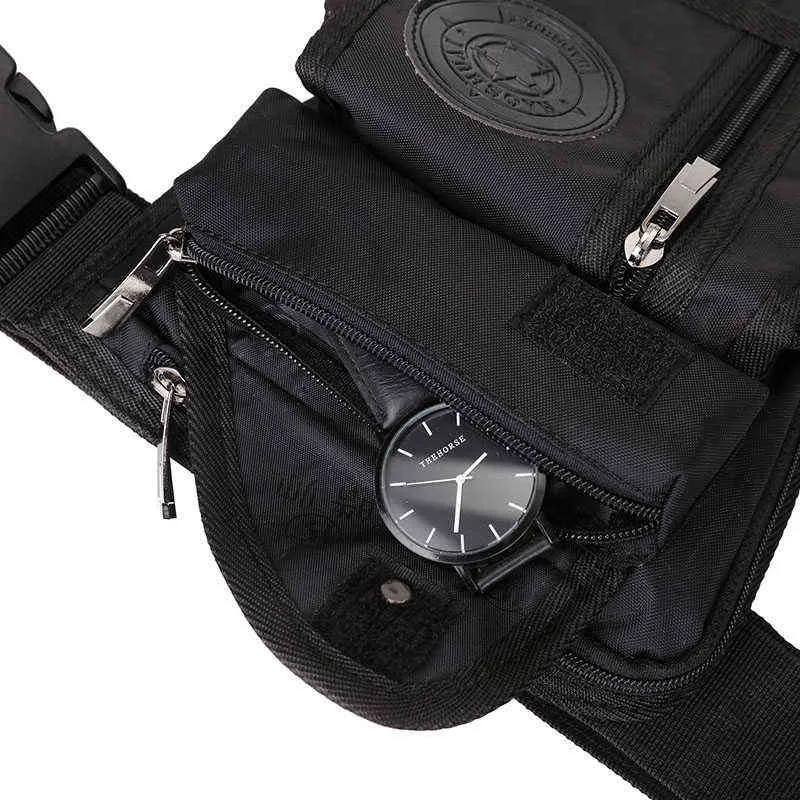 Hombres impermeables bolso de pierna de nylon ganny cintura cinturón de muslo cadera municipal táctica de motocicleta táctica que monta bolsa multipropósito 2110278Q