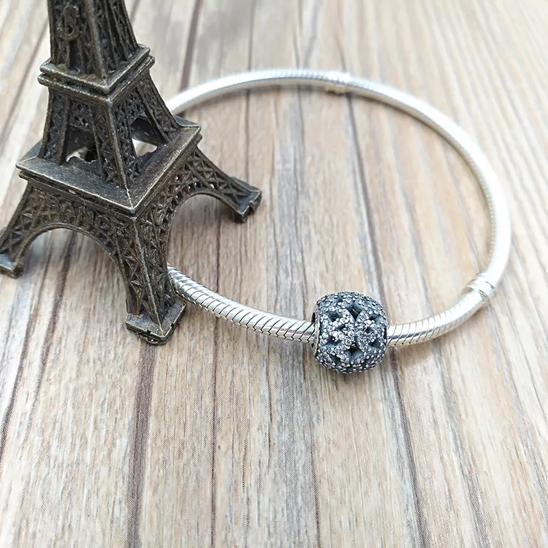 DIY charms onda ögat pärlor för smycken gör öppning spets pandora 925 silver armband kvinnor män kedja pärla uppsättning halsband hänge födelsedaggåvor arrangör 791284cz