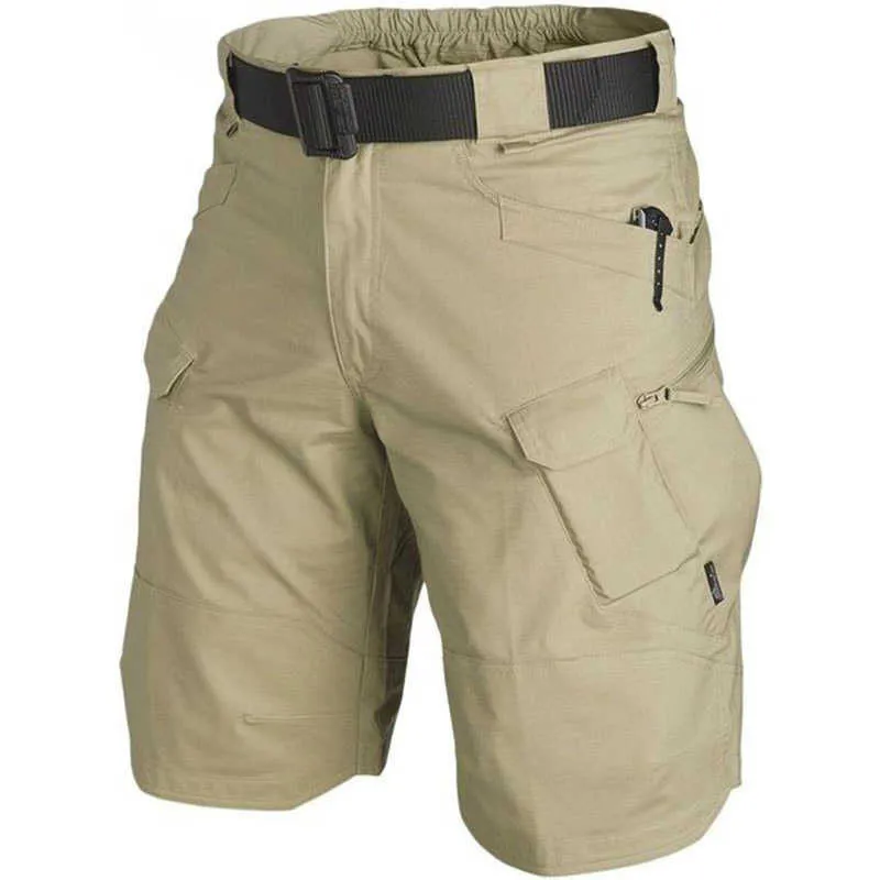 Homens Tactical Shorts Caminhadas Urbanas Militares Ao Ar Livre Carga Ripstop Casual Multi-Bolsos Curto Combate Hunting Pesca 210716