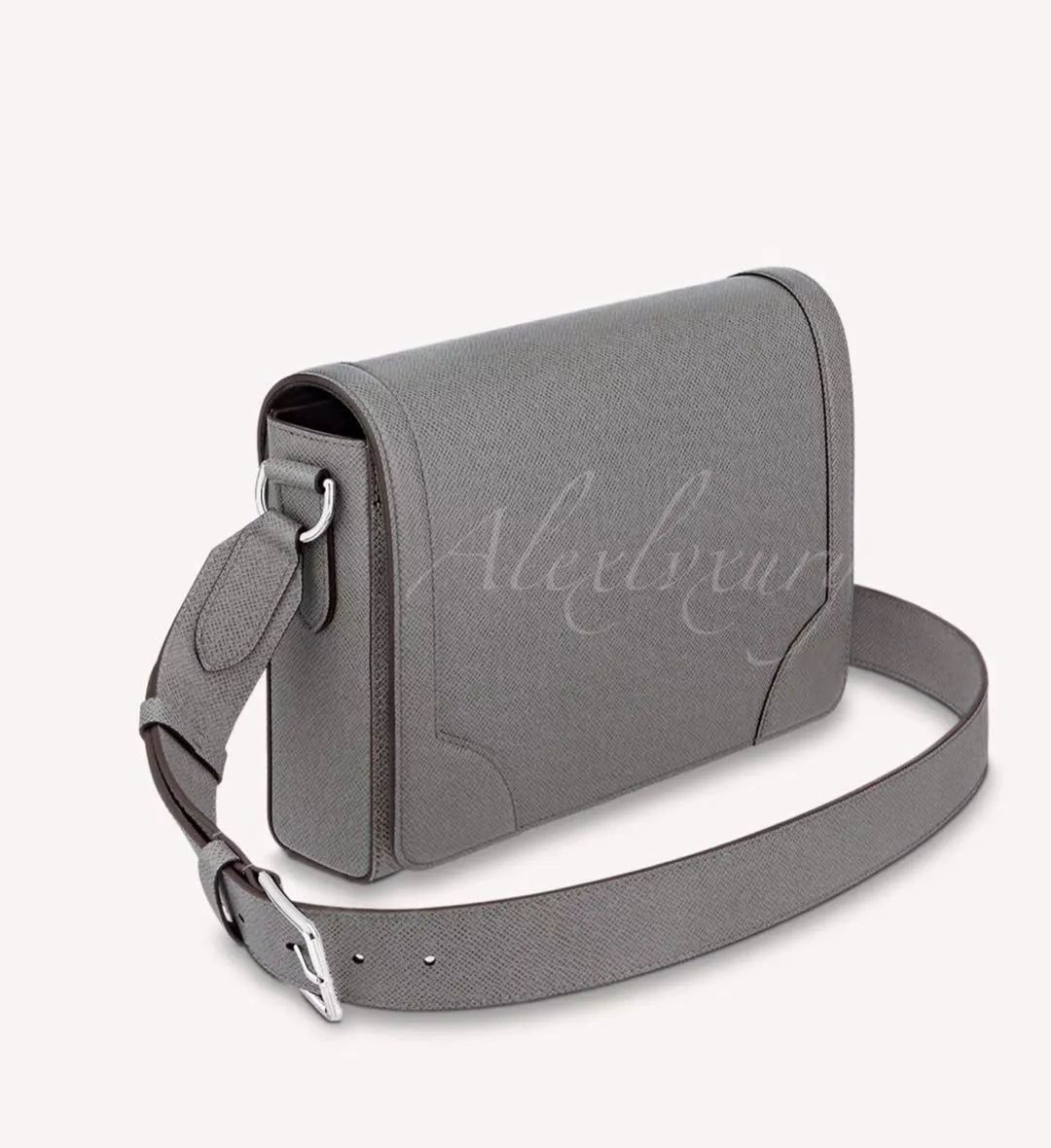 Männer Neue Flap Messenger Bags M30807 M30813 M30808 Taige geprägtes Leder 3 Farben Schwarz Beige Grey Klassiker Aktentasche Clutch Pur238l