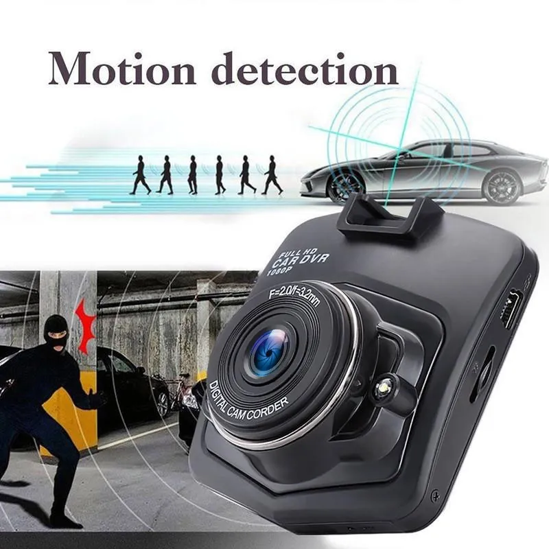 Автомобильный видеорегистратор 170 ° широкоугольный угол полных 1080P вождения рекордер автомобиль DVR Dash камера ночное видение петли записывание движения обнаружение Dashcam регистратор