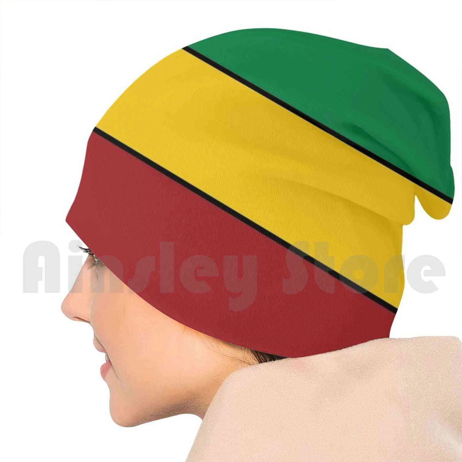 Rasta Stripes Gorros Jersey Cap Cómodo Rasta Stripes Rasta Jah Lion Tuff Lion Order Reggae Etiopía Y21111